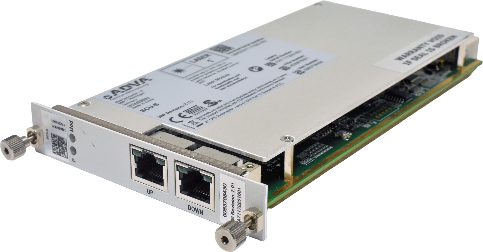 ADVA SCU-S 0063708430 Dual Port RJ-45 NIC for FSP 3000R7