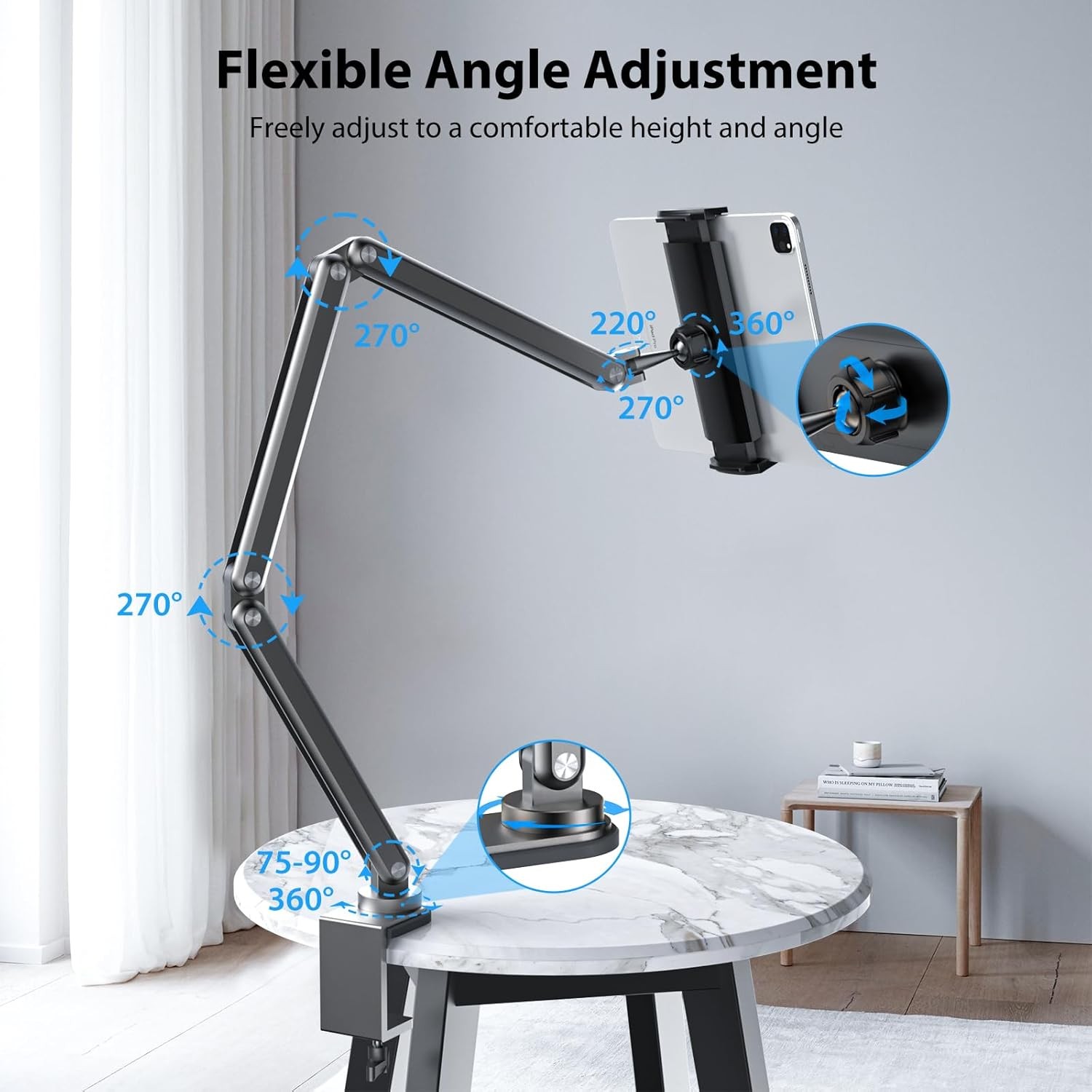 X36 360° Adjustable Folding Table Desk Mount for Samsung Galaxy Tab 7-15.6”