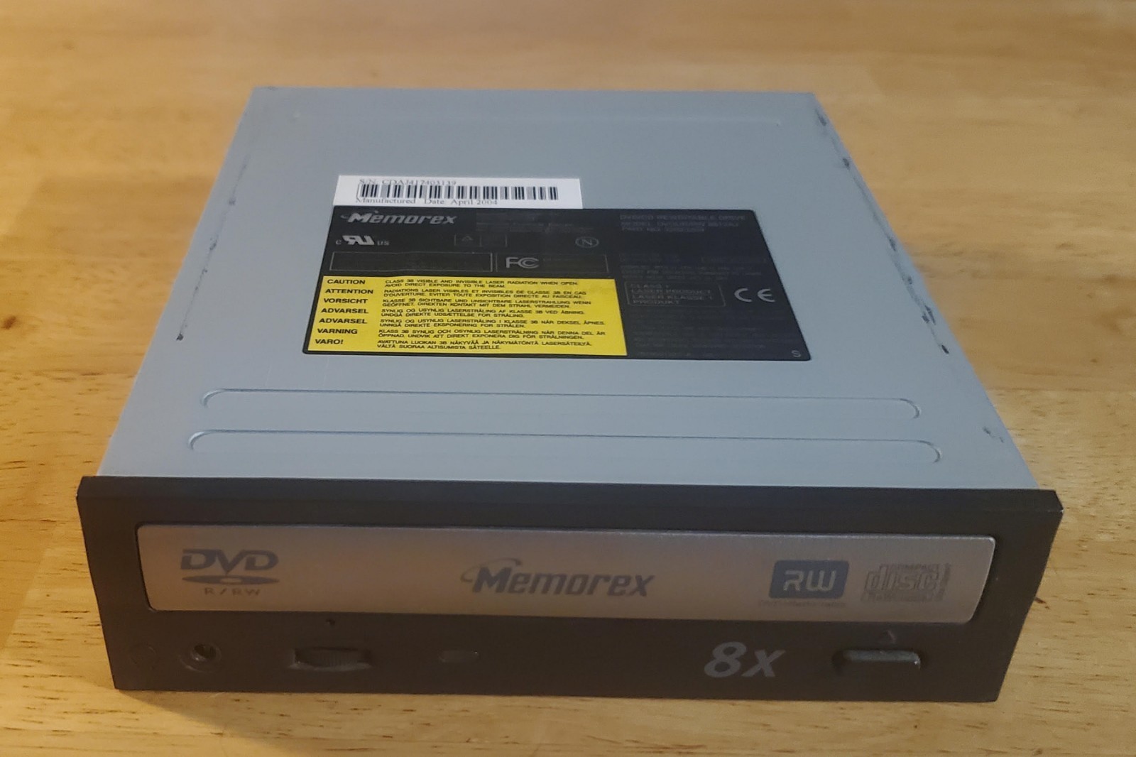 Used Memorex DVD/CD RW Rewritable Drive Model DVDUR/RW 8812AJ — FREE SHIPPING