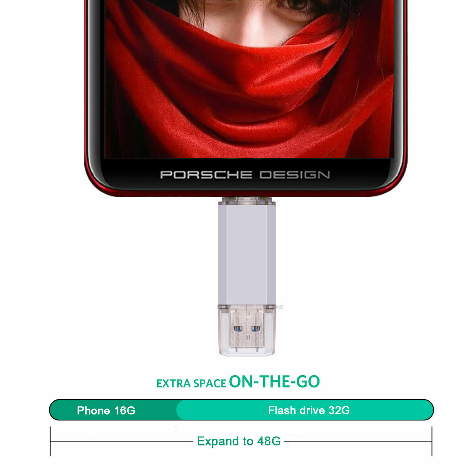TYPE-C OTG 2 in 1 USB Memory Photo Stick Flash Pen Drive Android Samsung PC Mac