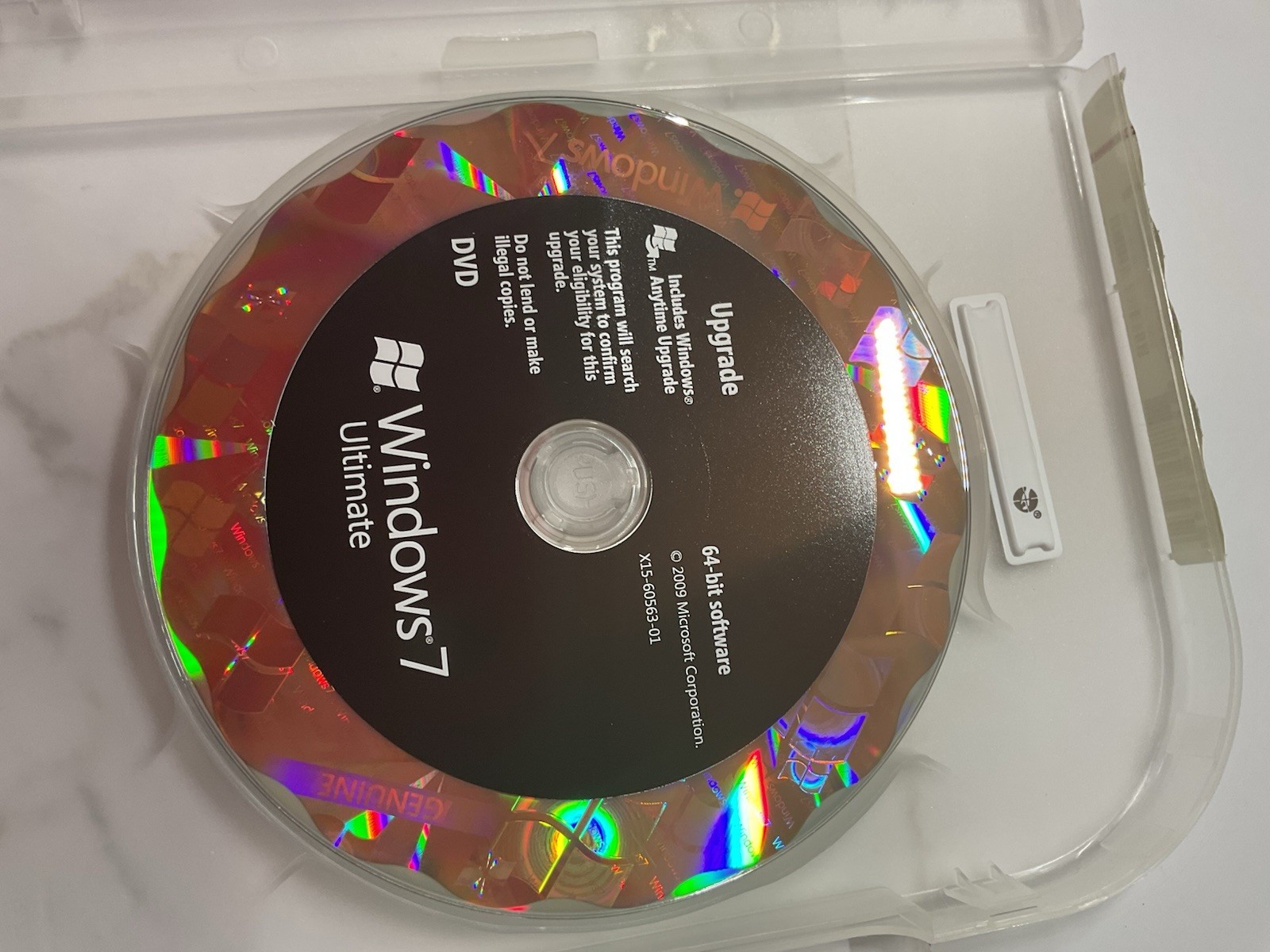 Microsoft Windows 7 Ultimate 32 Bit and 64 Bit DVDs Box License Key