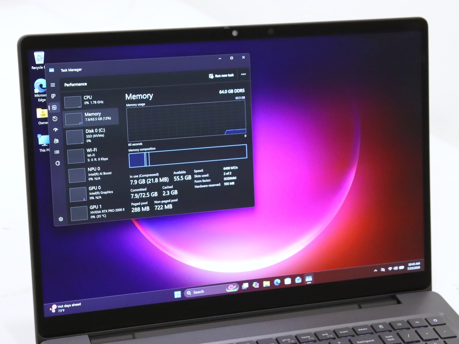Dell Pro Max 16 Plus MB16250 16.0″ 4K Touch Ultra 9 285HX 64GB 2TB NVMe PRO 2000