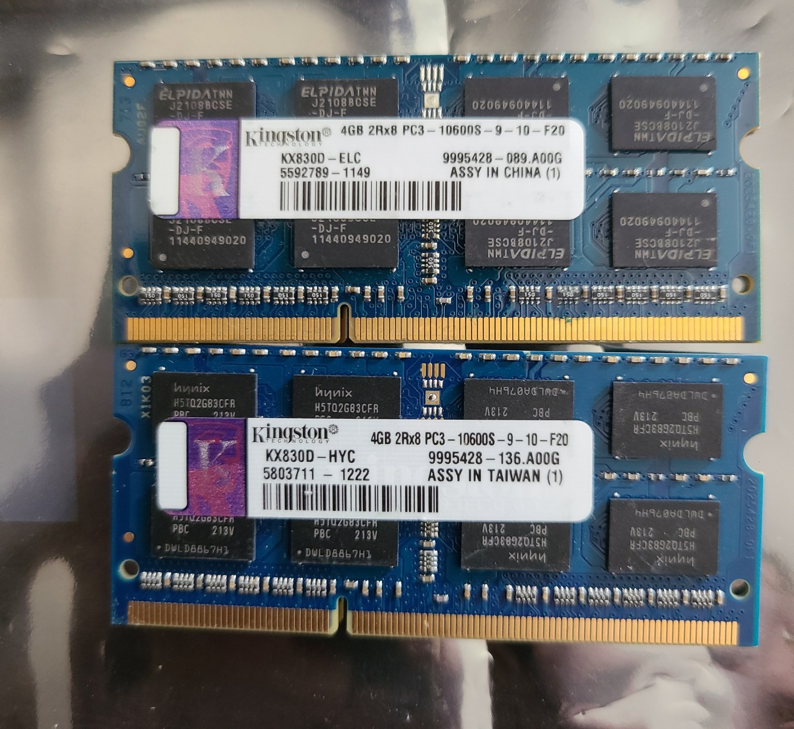 Kingston DDR3L-1600 8GB KIT 2 x 4GB PC3-10600s Laptop RAM Memory 1.35V