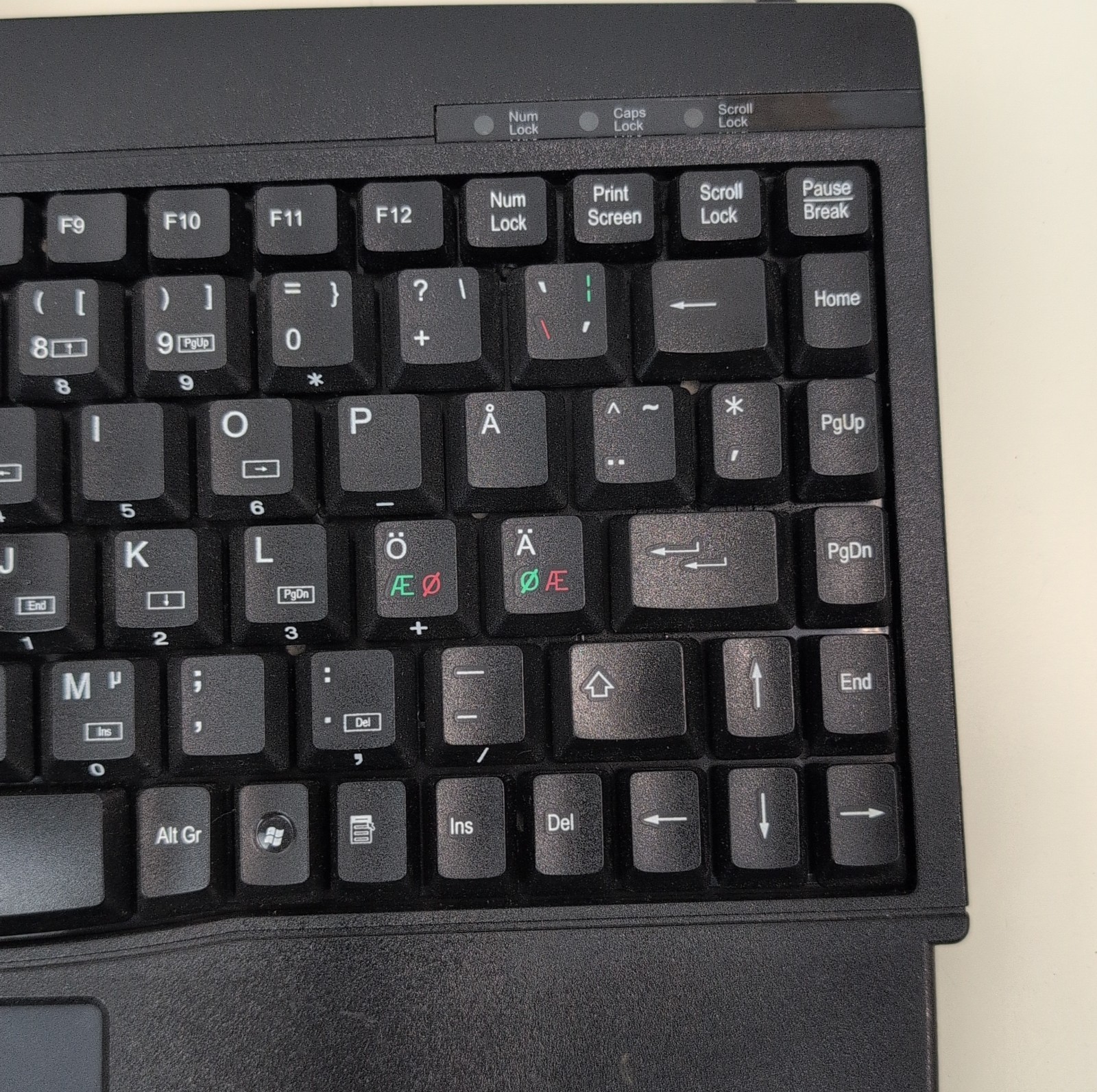 SolidTek ACK-540U USB Keyboard with Touchpad Compact Industrial PC Laptop Black