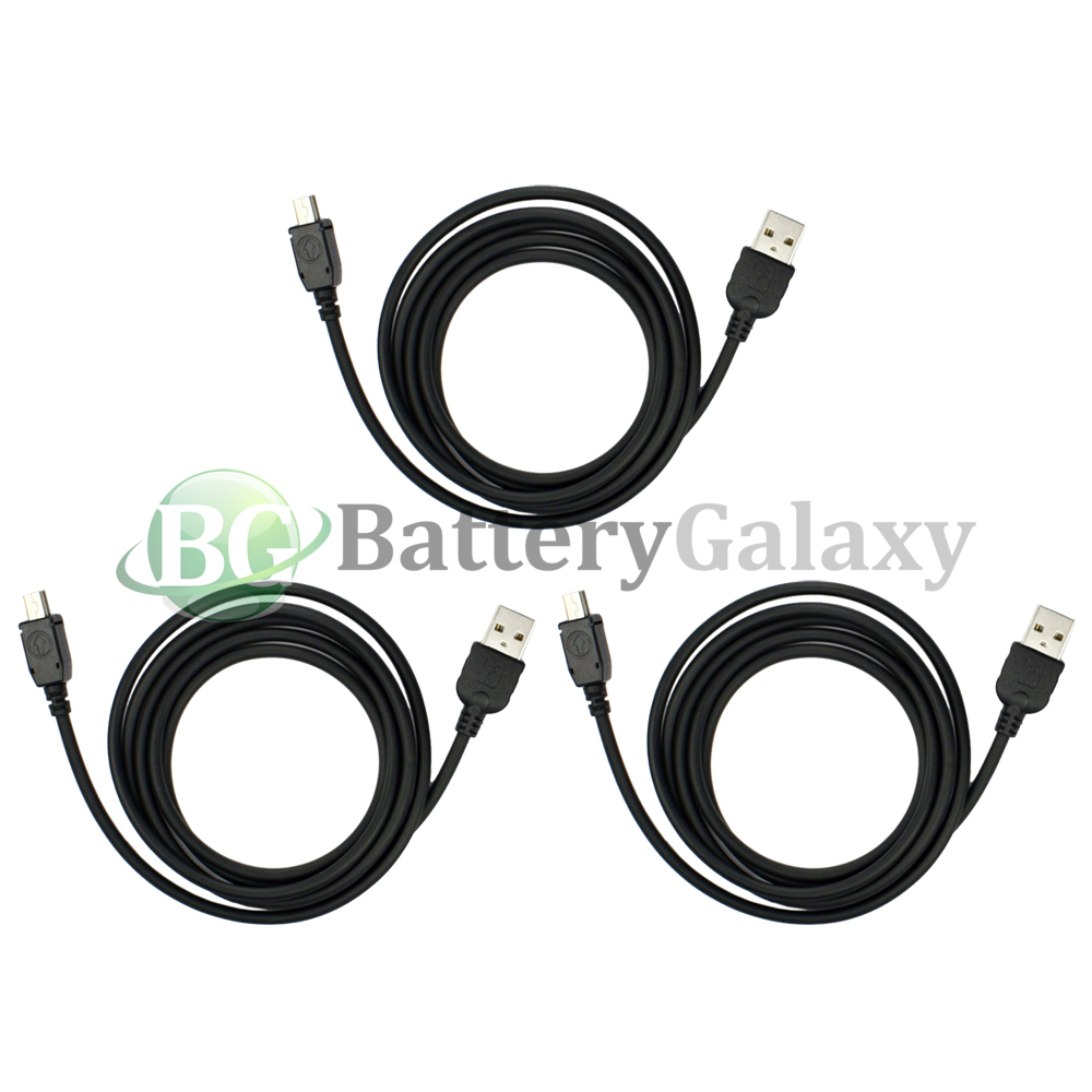 3 NEW 3Ft USB A Male to Mini B Male Printer Camera Cable Cord (U2A1-MNB-1M-3PK)