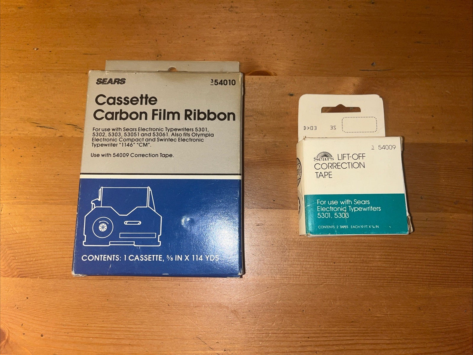 Sears Cassette Carbon Film Ribbon & LIFT-OFF Model 54010 For 5301, 5303, Olympia