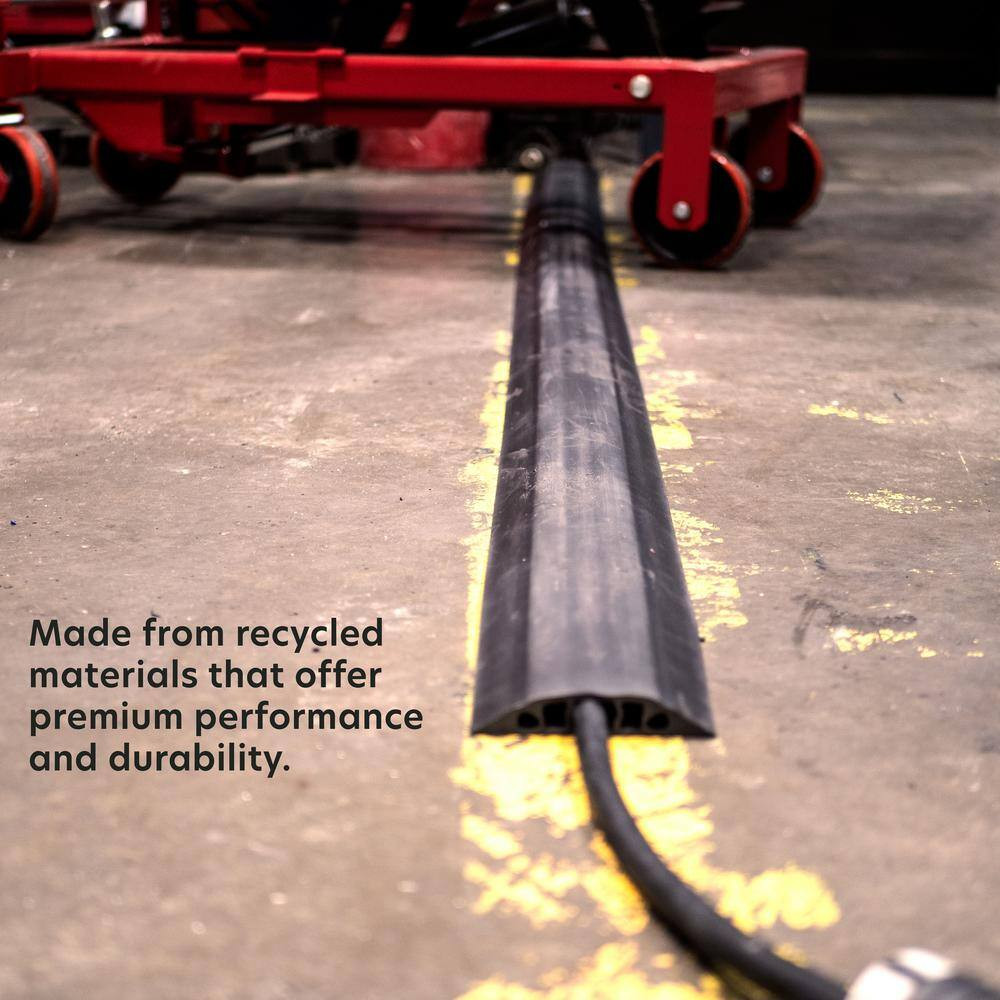 5 Ft. X 4.5 In. Industrial Grade 3-Channel Wire, Cord and Cable Protector
