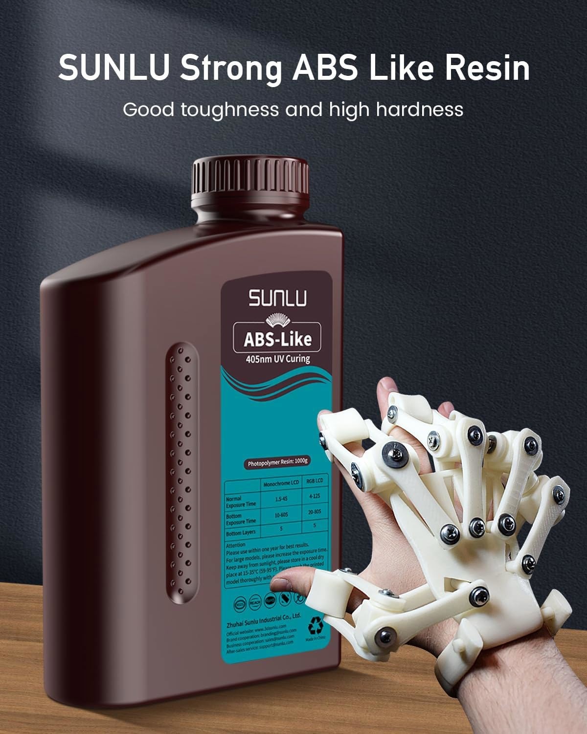 【Buy 5 Pay 3】SUNLU 1KG 3D Printer Resin ABS-Like/Standard/Water Washable Resin