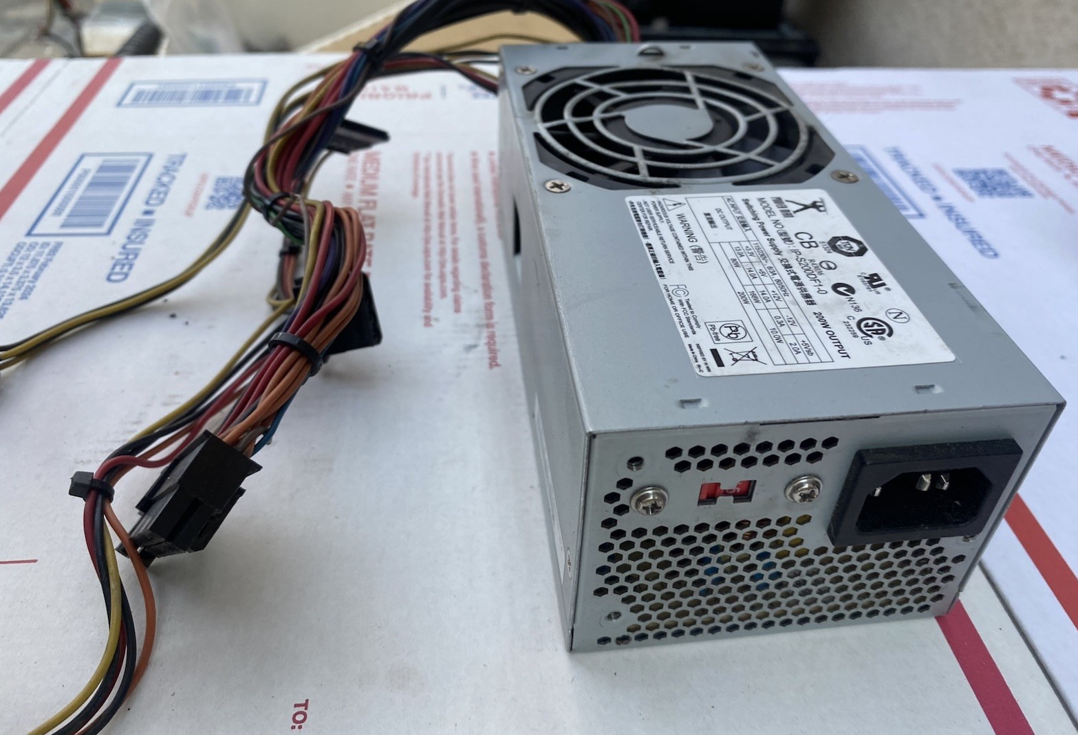 PowerMan IP-S200DF1-0 200W TFX12V 2.1 Internal Power Supply