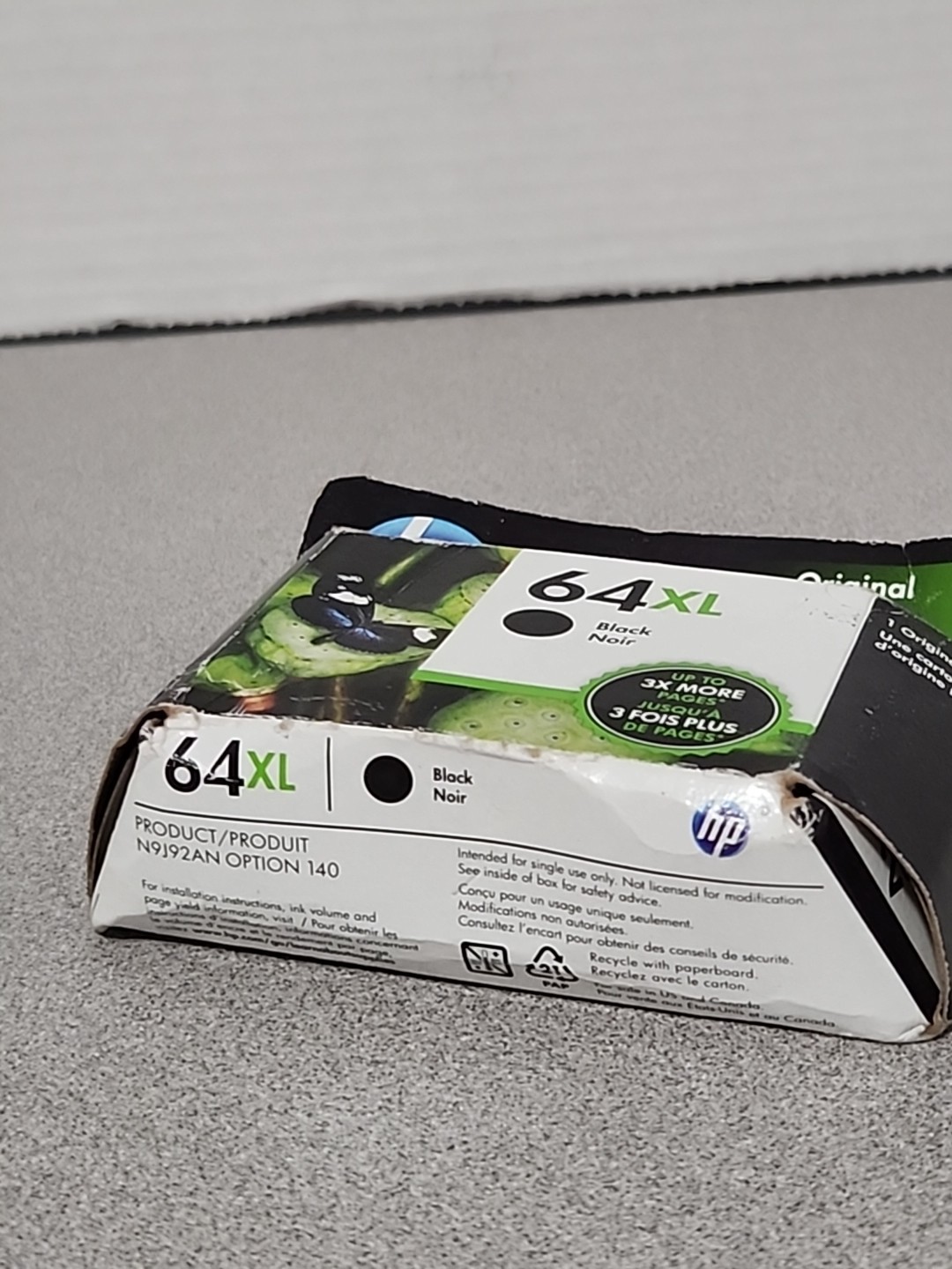 HP Original Ink Cartridge 64XL Black New in Box/Unused) Exp Nov 2022