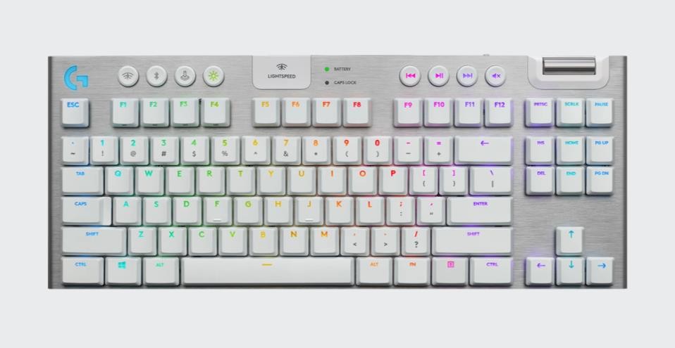 Logitech G915 TKL White Bluetooth Wireless Keyboard GL Tactile – Keyboard Only
