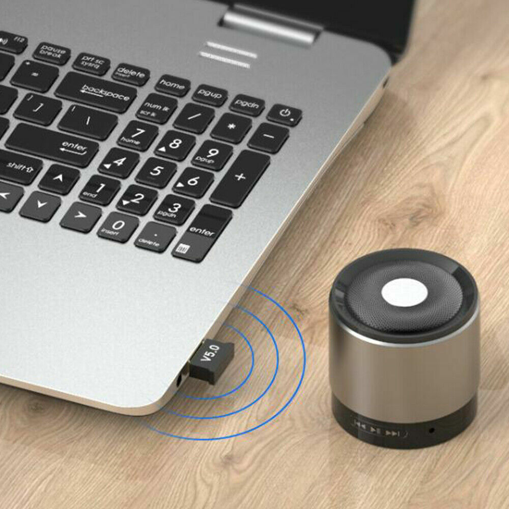Real Bluetooth 5.0 USB Adapter Wireless Dongle For Desktop Laptop Windows PC TV