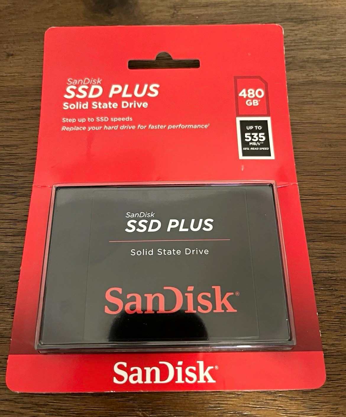 SanDisk SSD Plus 480GB 2.5in SATA III Internal SSD 535MB/s Shock Resistant