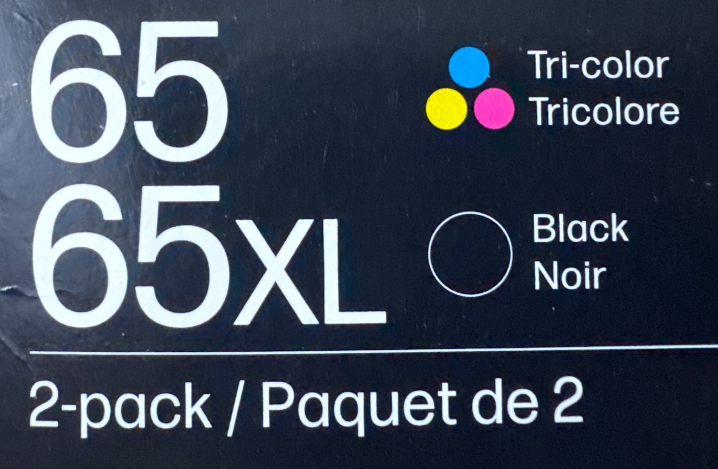 HP 65XL Black & 65 Tri-Color Ink Cartridges 6ZD95AN N9K01AN N9K04AN Exp 2027 OEM