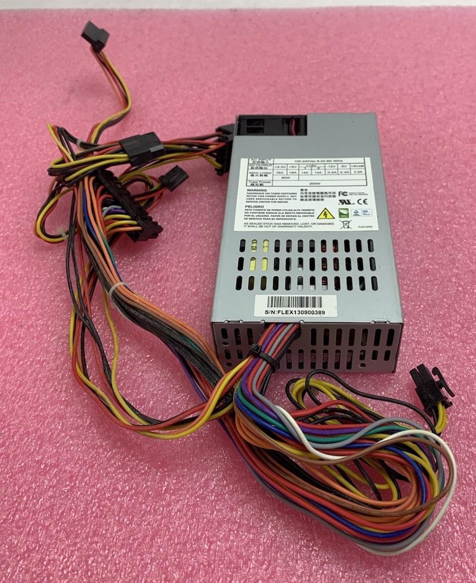 Unbranded Flex-200W 100-240Vac 6-4A 60/ 50Hz 200W Power Supply