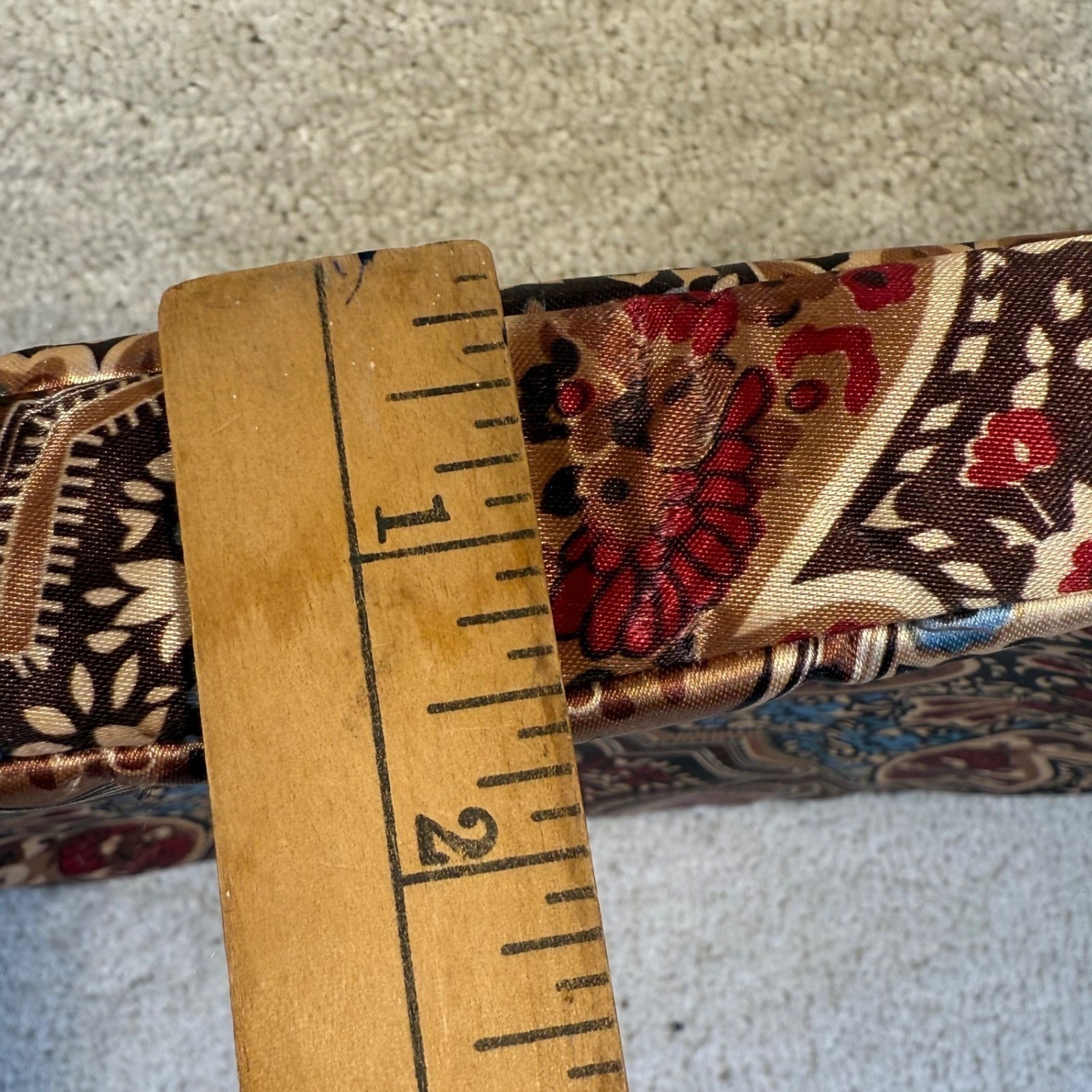 Designer Paisley Print Laptop Sleeve Bag Pouch Zipper Closure Brown Red Blue