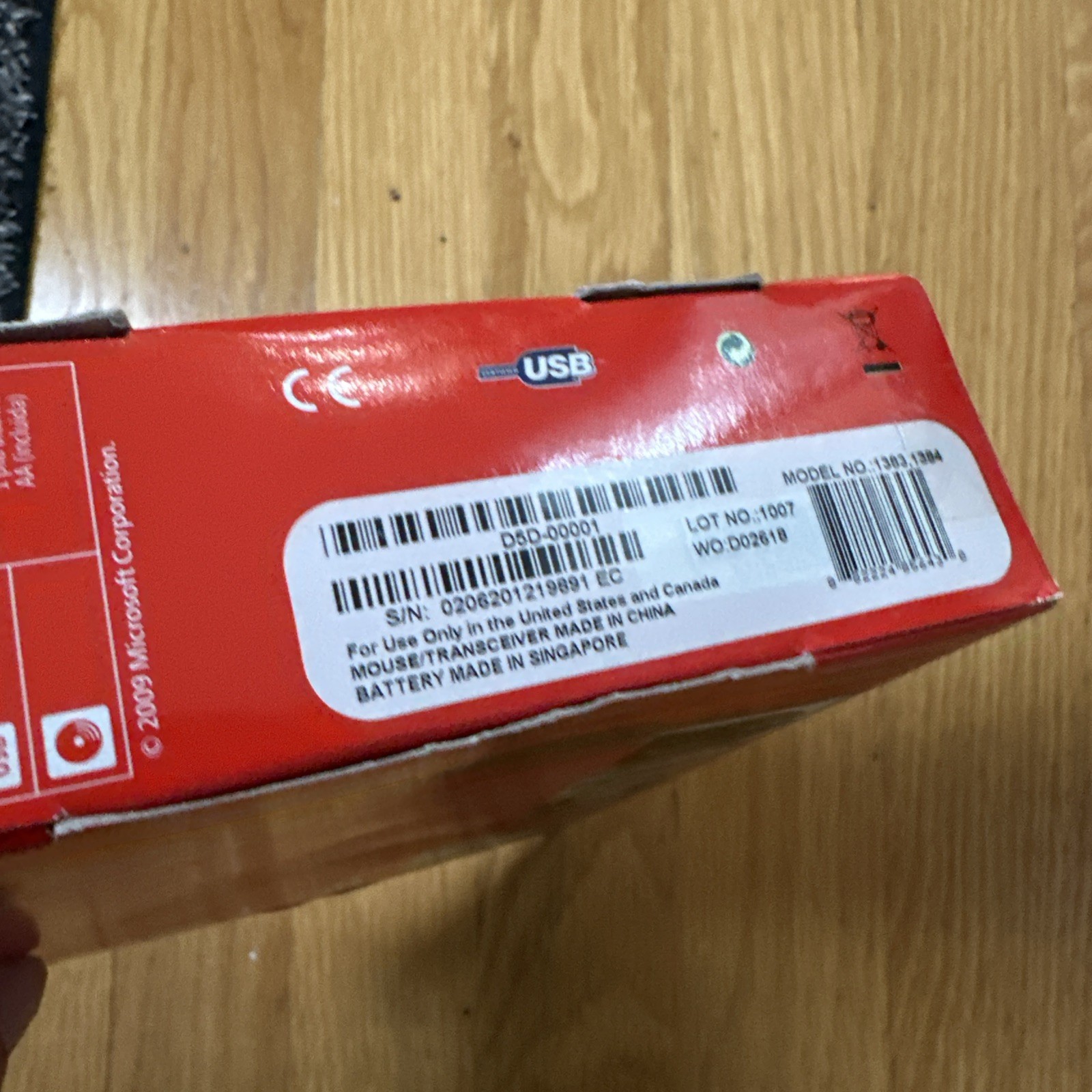 Microsoft Mobile 4000 Wireless BlueTrack Mouse 1383, 1447 Windows 7 Sealed NOS