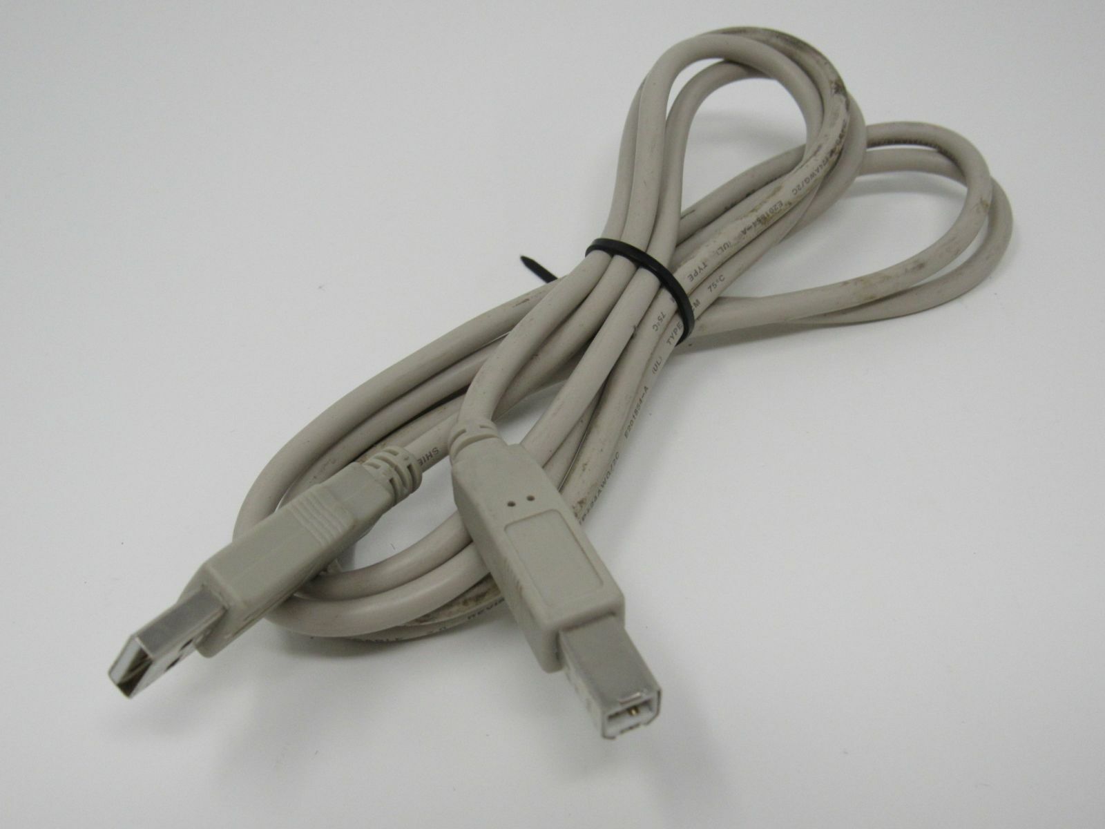 Standard USB A Plug to USB B Plug Cable 5.5 ft Male