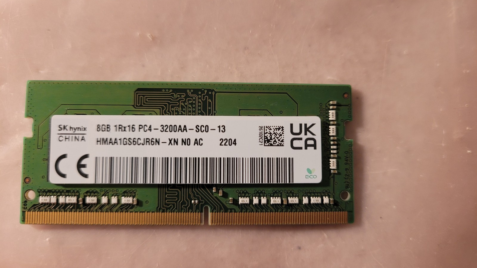 Skhynix 8GB PC4 3200 DDR4 3200MHz PC4 25600 1.2V CL22 1Rx16 Laptop Ram Memory