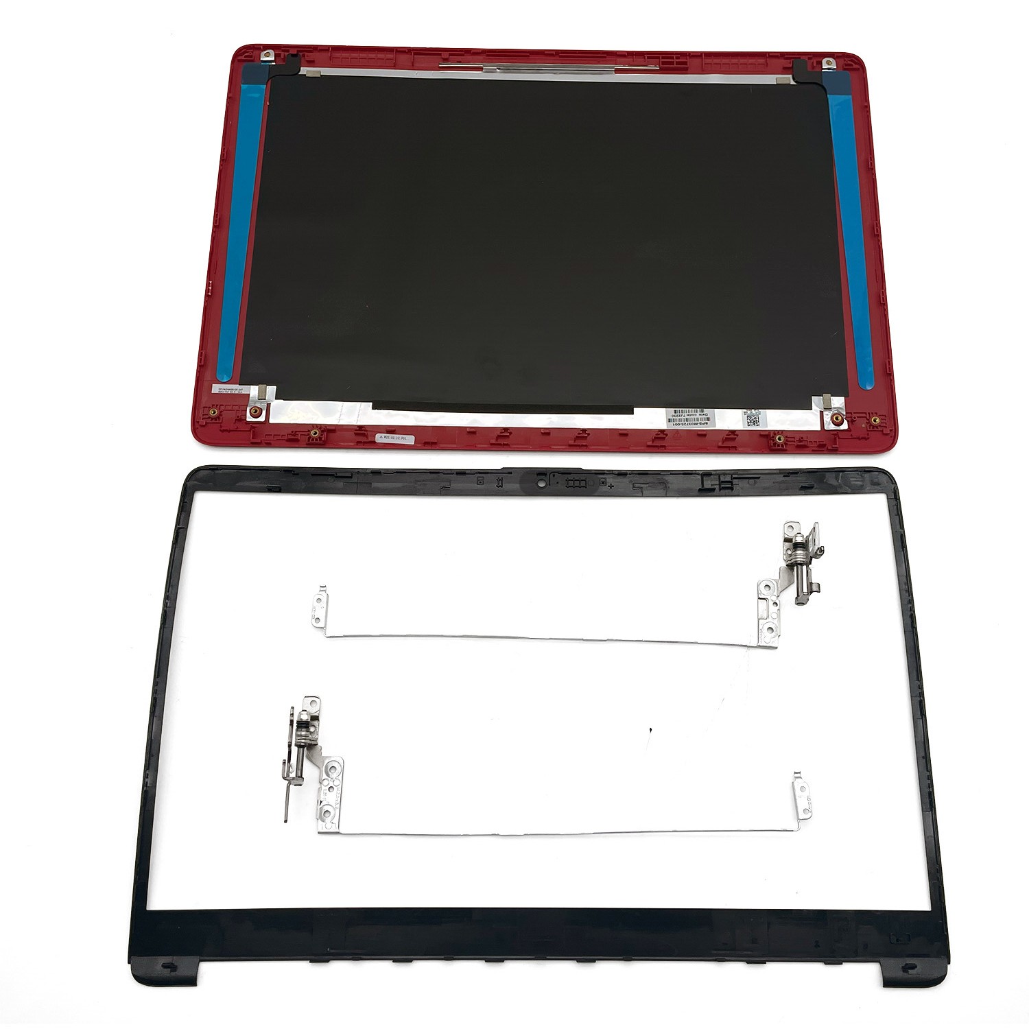 For HP 15-dw0081wm 15-dw0083wm 15-dw0000 Top Back Cover Lid & Hinges &Bezel Red