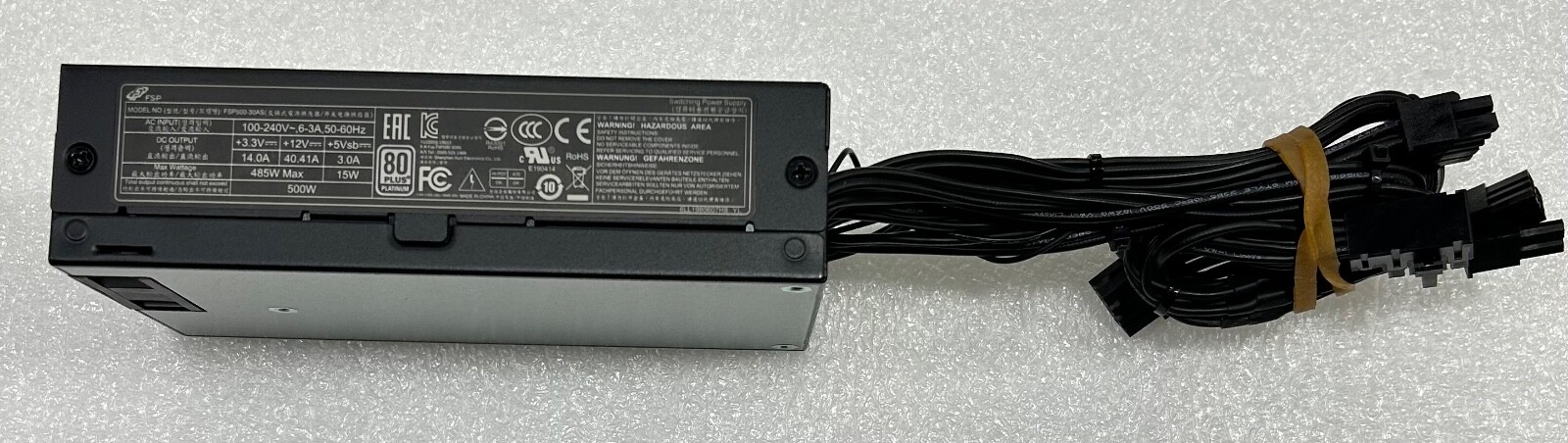 FSP500-30AS Flex 500W Power supply,100-240V AC for Intel Ghost Canyon NUC 10Pin