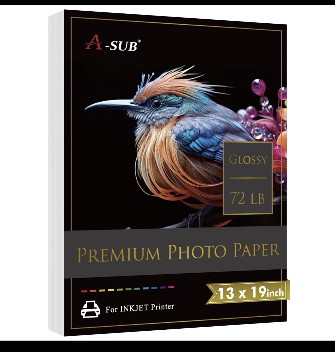 Lot A-SUB Premium Inkjet Glossy Photo Paper 72lb – 11×17