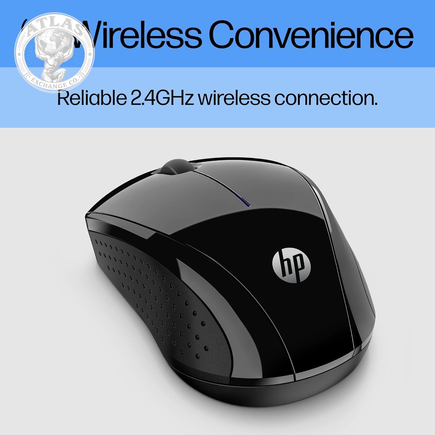 HP X3000 G3 Wireless Mouse – Black, 15-Month Battery, Side Grips for Control, Tr