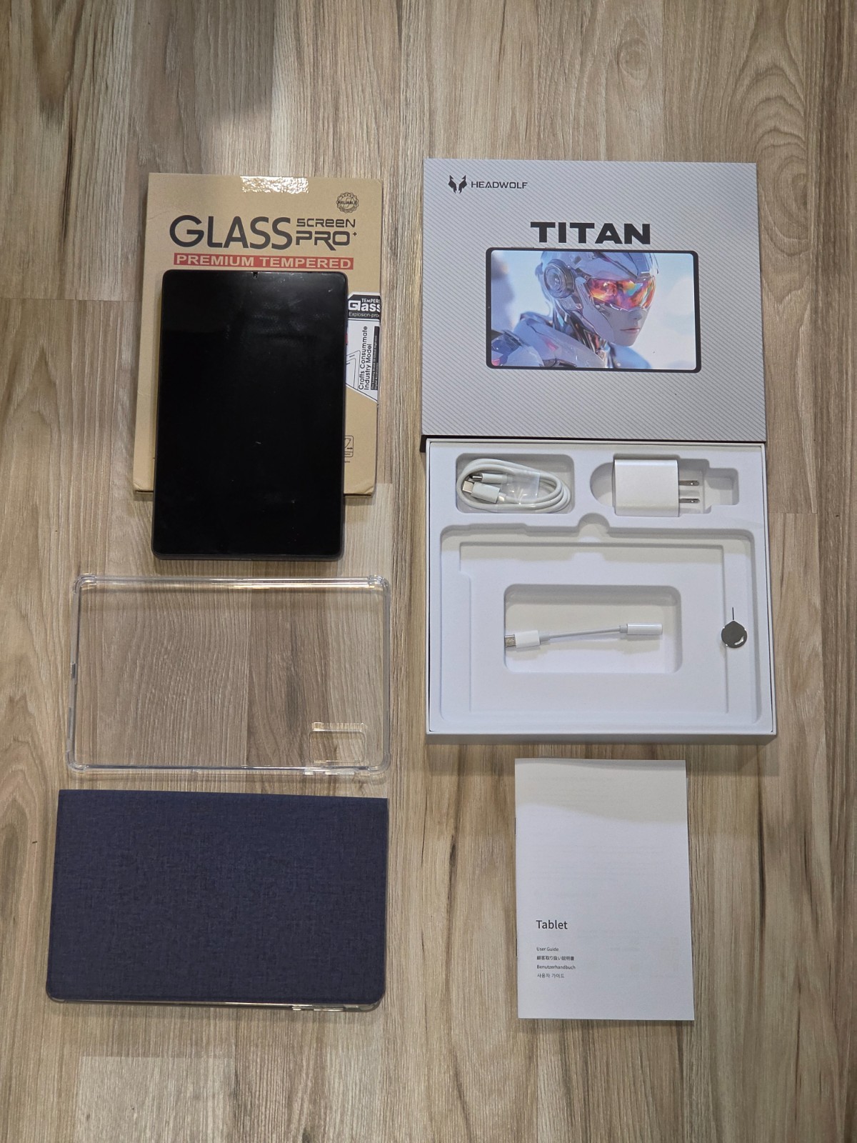 Headwolf Fpad 8 Titan 1 Gaming Tablet Bundle – 4G, 144Hz, complete w/ two cases