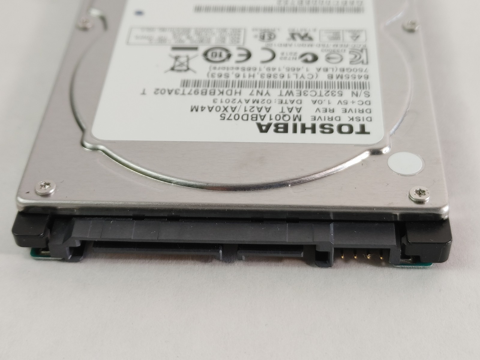 Toshiba MQ01ABD075 750GB 2.5″ SATA II Laptop Hard Drive