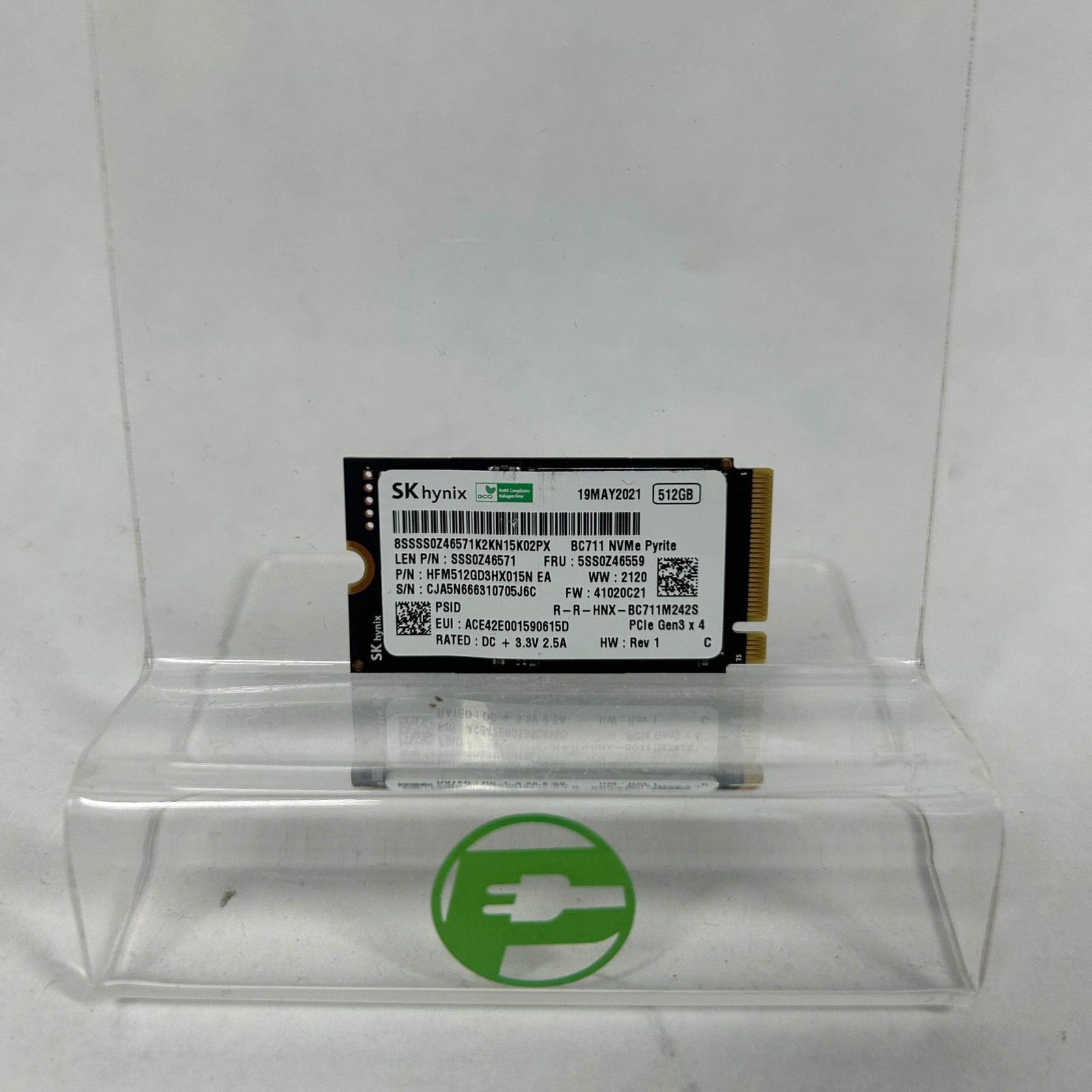 SK Hynix 2242 BC711 Pyrite 512GB HFM512GD3HX015N M.2 NVMe Gen 3.0 x 4 SSD