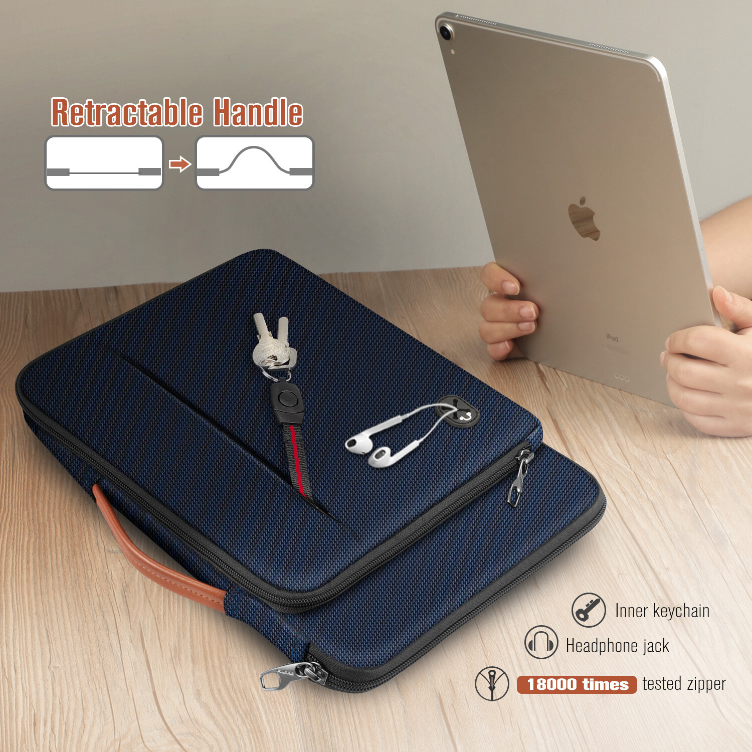 13 Inch Laptop Sleeve Case Briefcase Shoulder Bag for MacBook Air 13/ Pro 13 M1