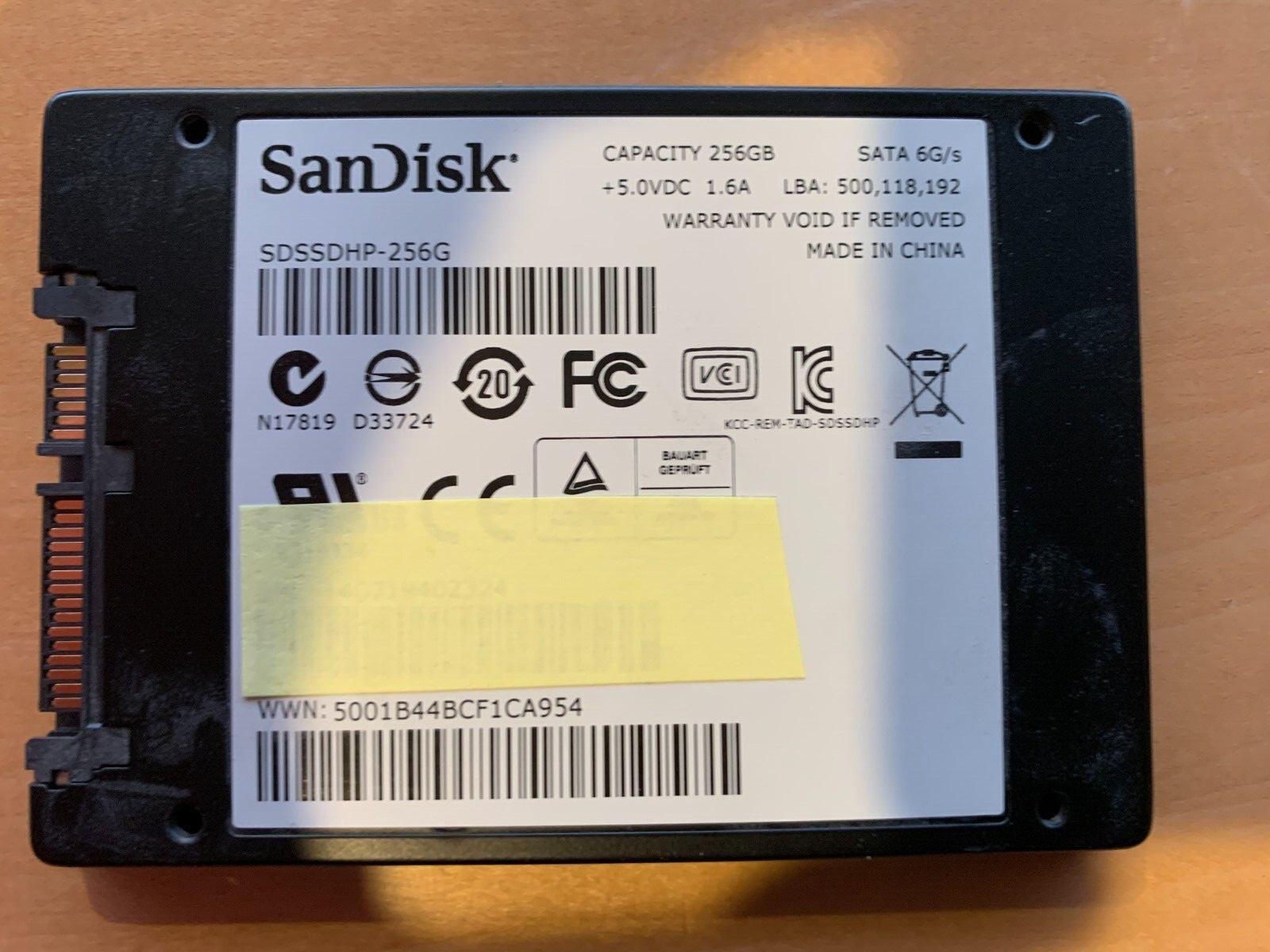 SanDisk Ultra Plus 256GB,Internal,2.5″ (SDSSDHP-256G) SSD