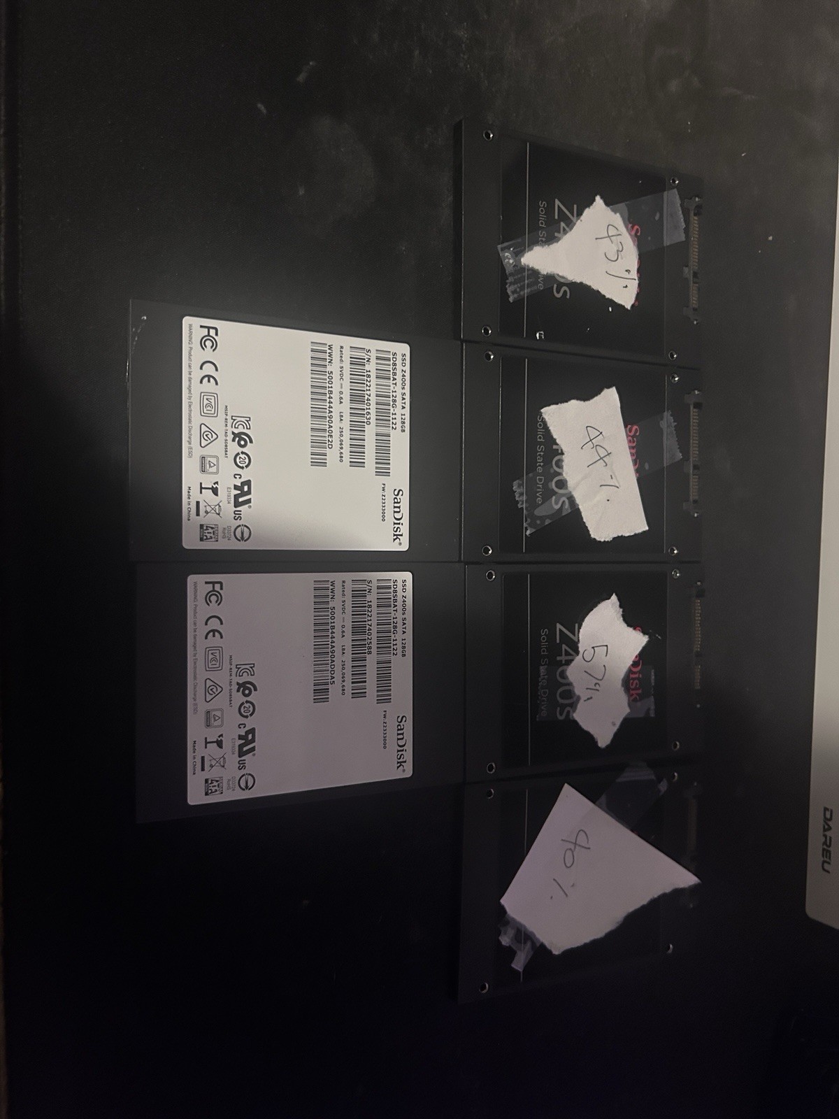 SanDisk z400s Lower Health SSDs
