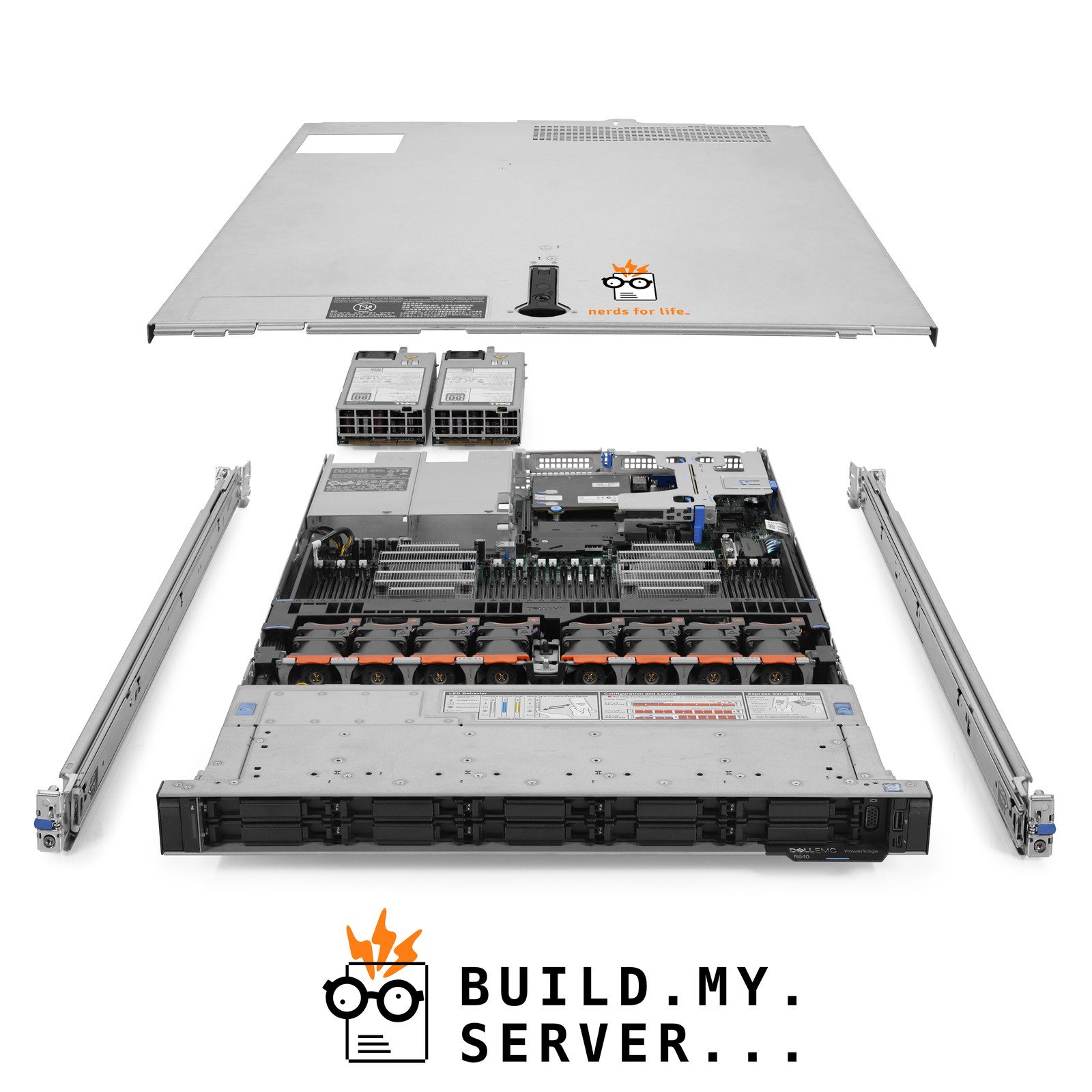 Dell VxRail E560F 10B 4-NVMe Server 1.90Ghz 12-Core 64GB RAM + 7.8TB SSDs Rails