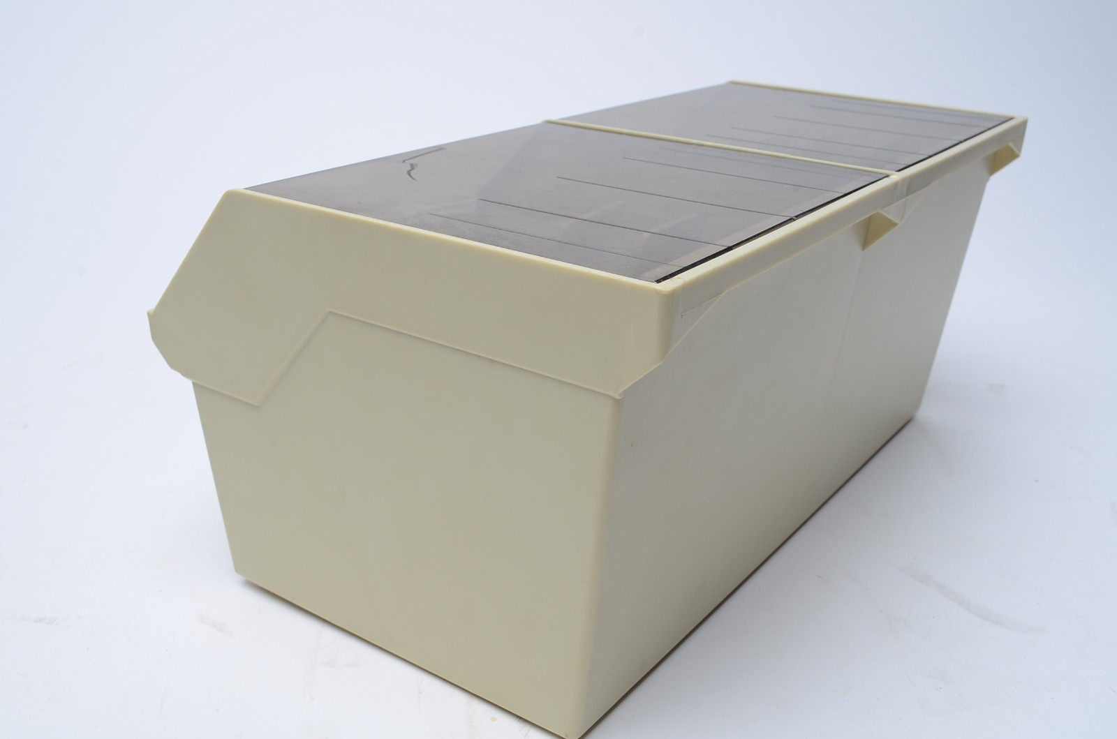 Memorex Double 5.25″ Floppy Disk Storage Box Case Holder w/ Dividers Vintage