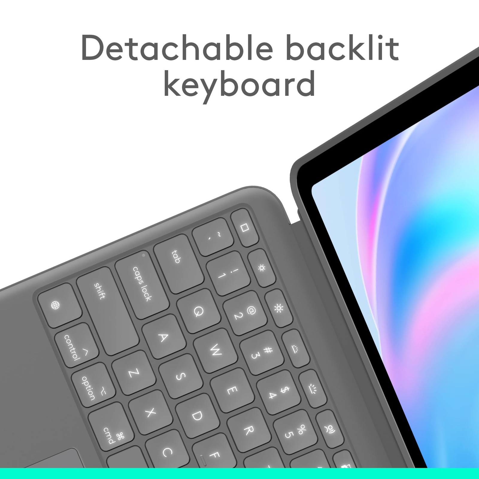 Logitech – iPad Air 13-inch Keyboard Case with Detachable Keyboard and Trackpad