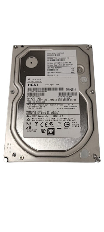 Netapp X480A-R6 4TB 7.2K (4TBx1) 108-00302 DS4486 WITHOUT TRAYS
