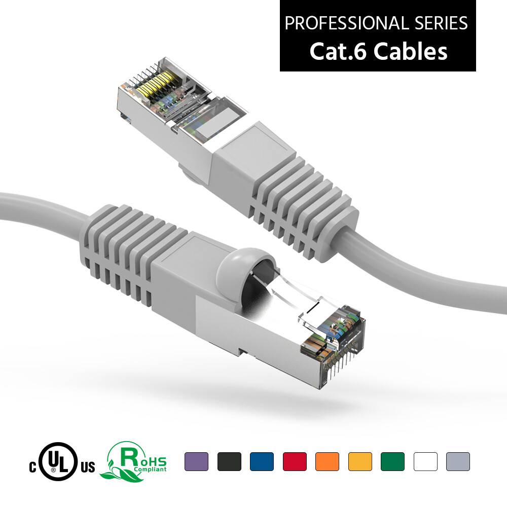 CAT6 SSTP Network Giga Lan Patch Ethernet Double Shielded 30FT TO 150’FT Cable