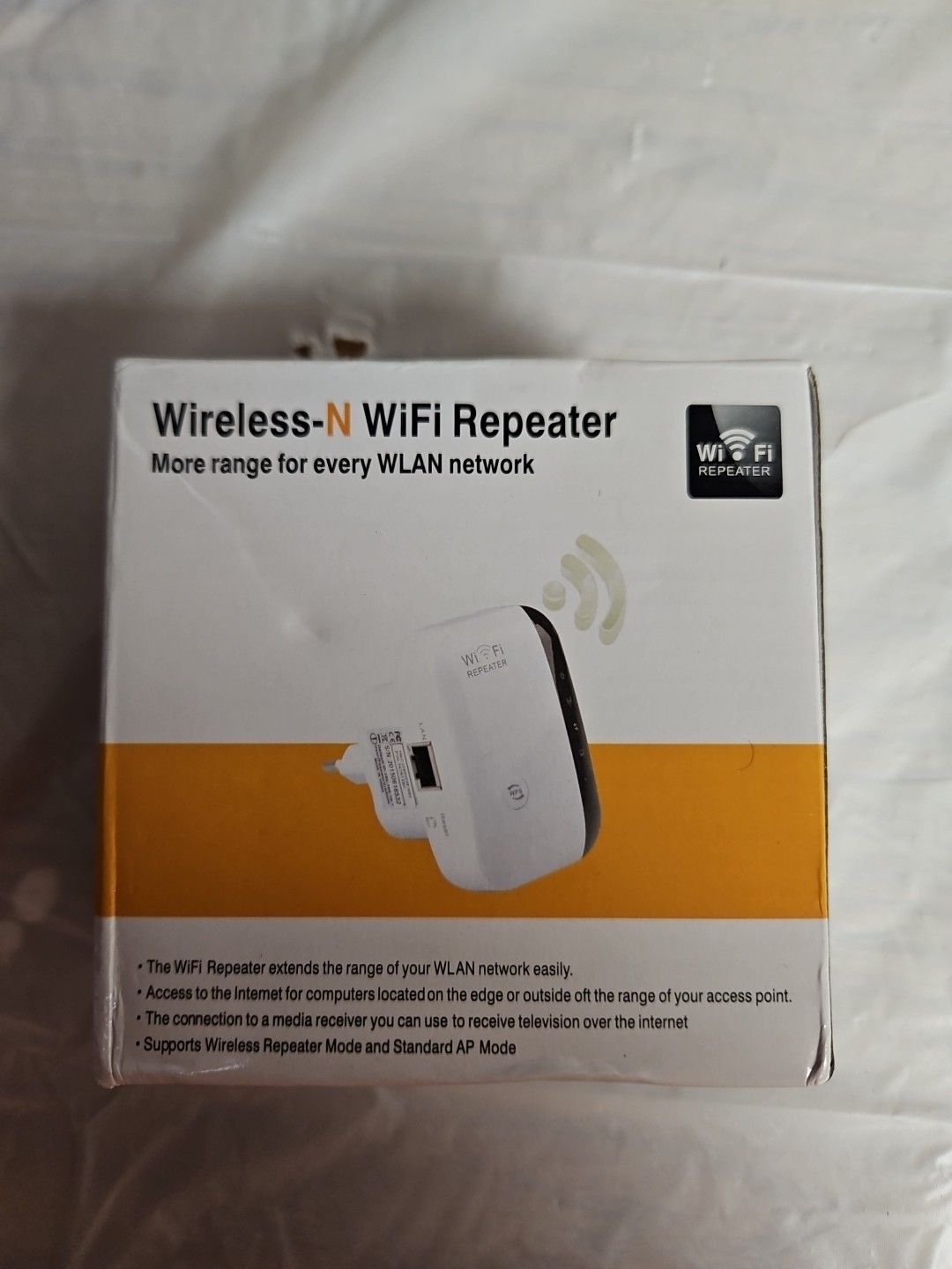 300-Mbps Plug-In Long Range WiFi Signal Booster Repeater 110V-130V Power Supply.