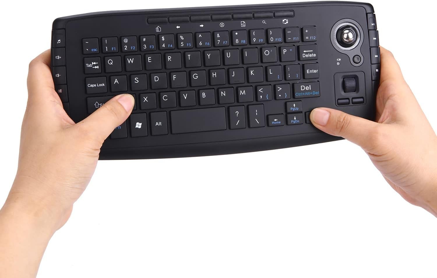 Trackball Mouse Keyboard, 2.4GHz Wireless Trackball Mouse Keyboartd Combo, Pl…