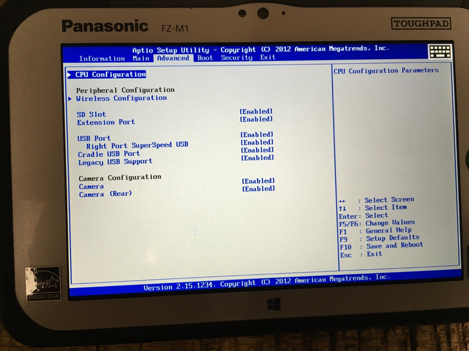 110 Hours Panasonic TOUGHPAD FZ-M1 7″ Core m5-6Y57 1.10GHz 256GB 8GB RAM Win 10