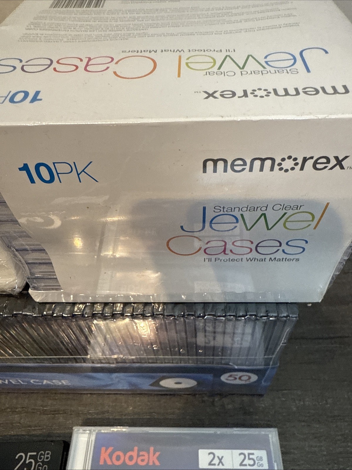 Large Mixed Media & Tech Storage Lot Blu-ray BD-R BD-RE Jewel Cases Adapters