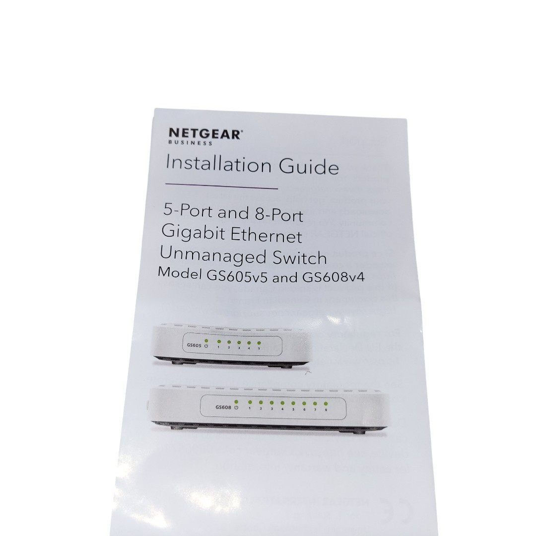 NETGEAR GS605 5 Port Gigabit Ethernet Unmanaged Switch | Reliable Wired Internet
