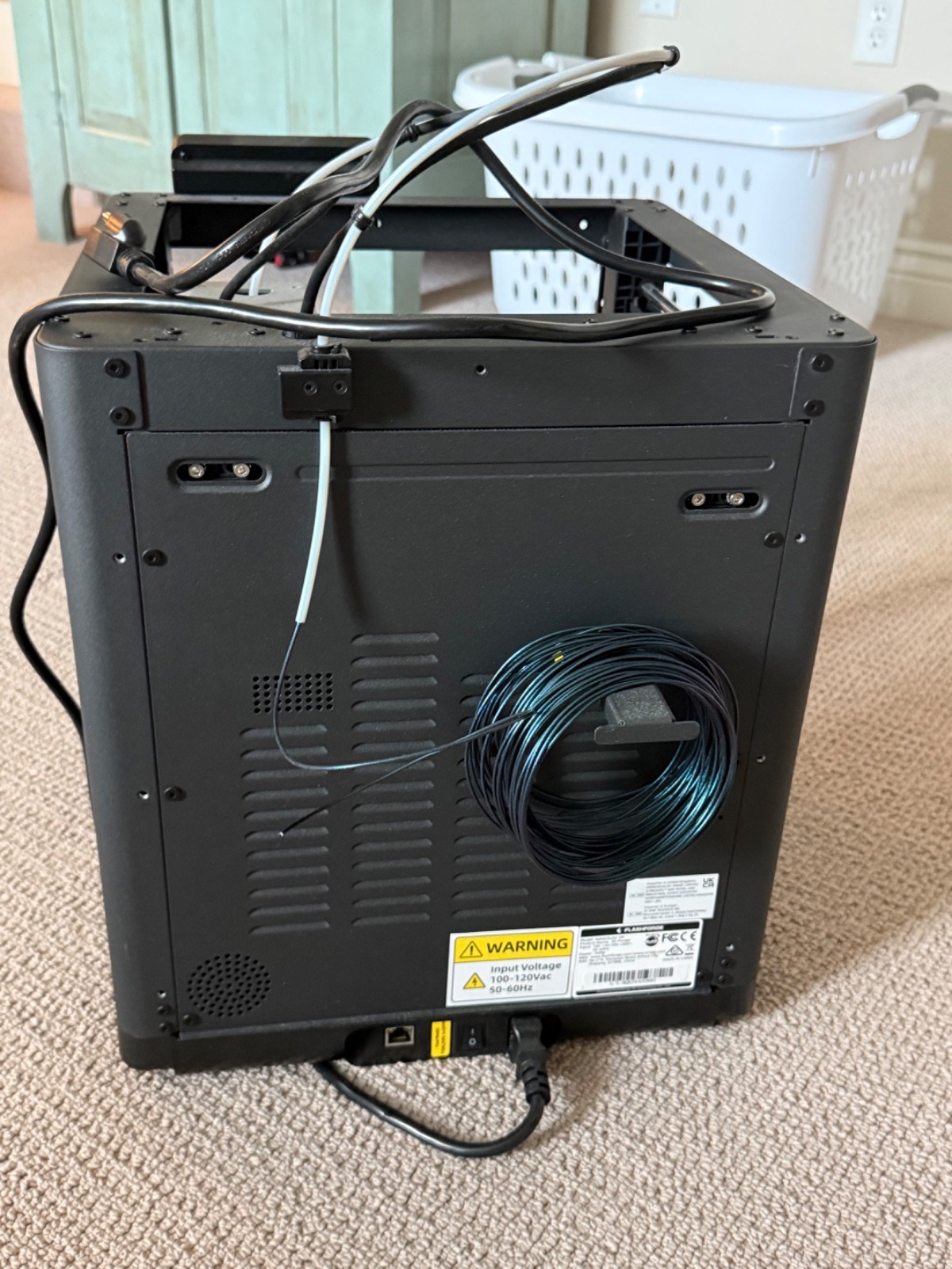 flashforge adventurer 5M 3d printer, fully auto leveling, 600 mm/sec