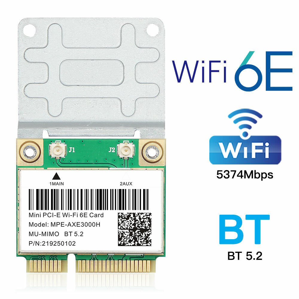 MPE-AXE3000H Mini PCIE WiFi 6E 802.11ax WiFi Bluetooth Network Card Intel 7260