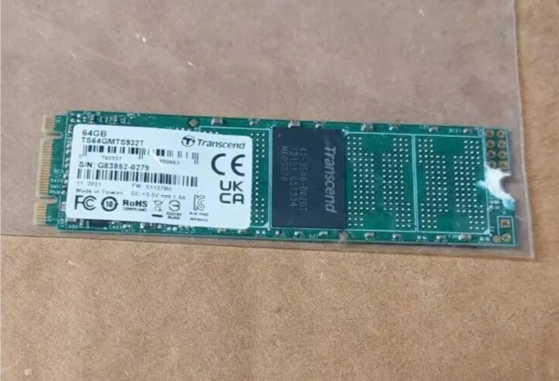 Transcend TS64GMTS932T 64GB M.2 2280 SATAIII 3D NAND SSD Solid State Drive