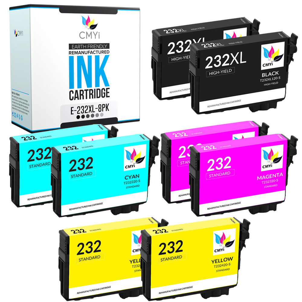 232 and 232 XL Ink for Epson 232XL Fits XP-4200 XP-4205 WF-2930 WF-2950