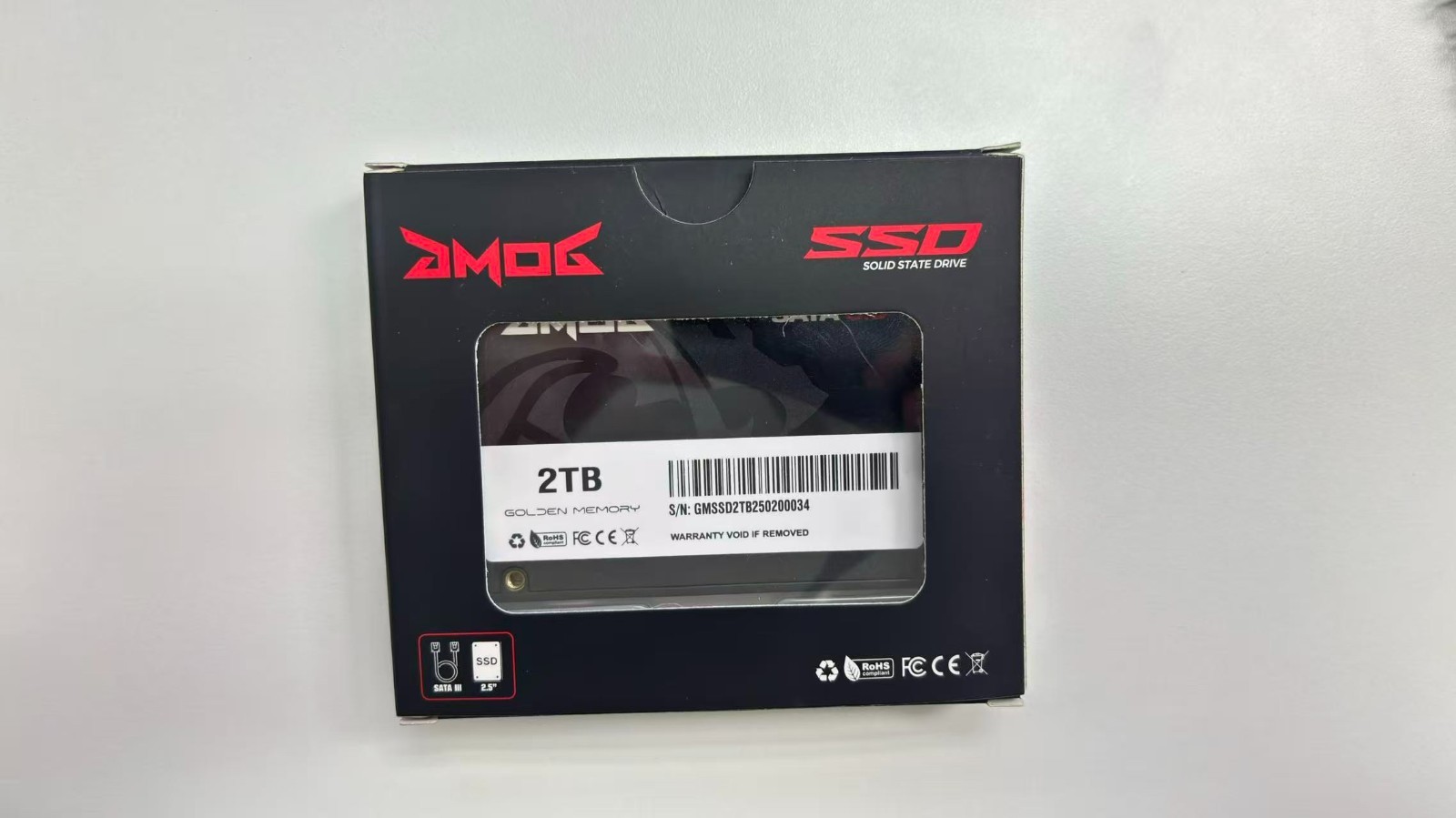 GMOG 2TB SSD 2.5” SATA III 560MB/s Internal Solid State Drive for PC Laptop