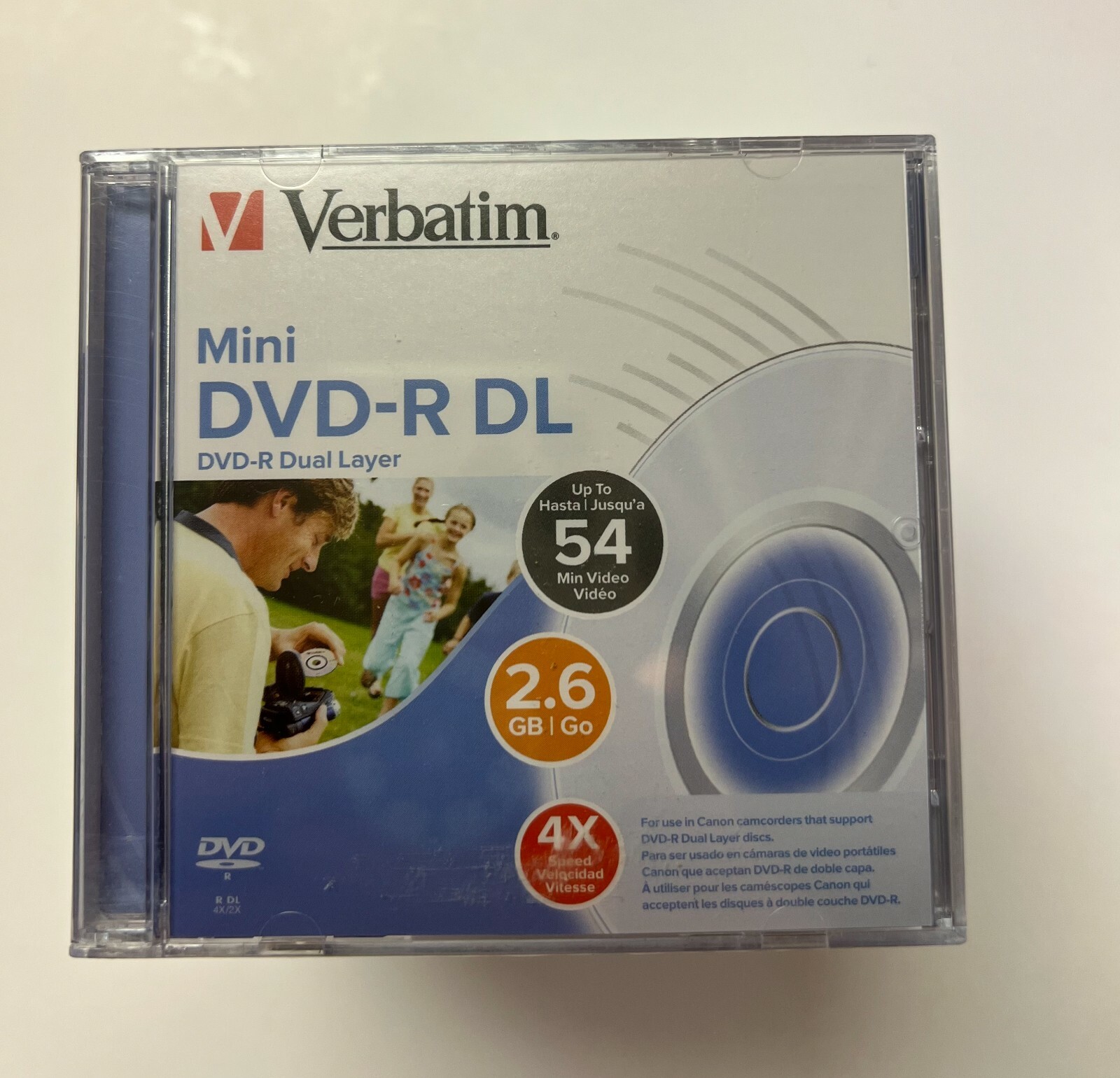 15-Pack Verbatim 2.6GB 4X Mini DVD-R DL Dual Layer Discs with Case For Camcorder