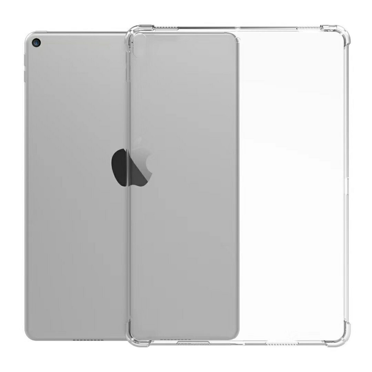 For iPad 2/3/4/5/6/7/8/9 Mini Pro 11 M4 Case Clear Soft Gel TPU Shockproof Cover